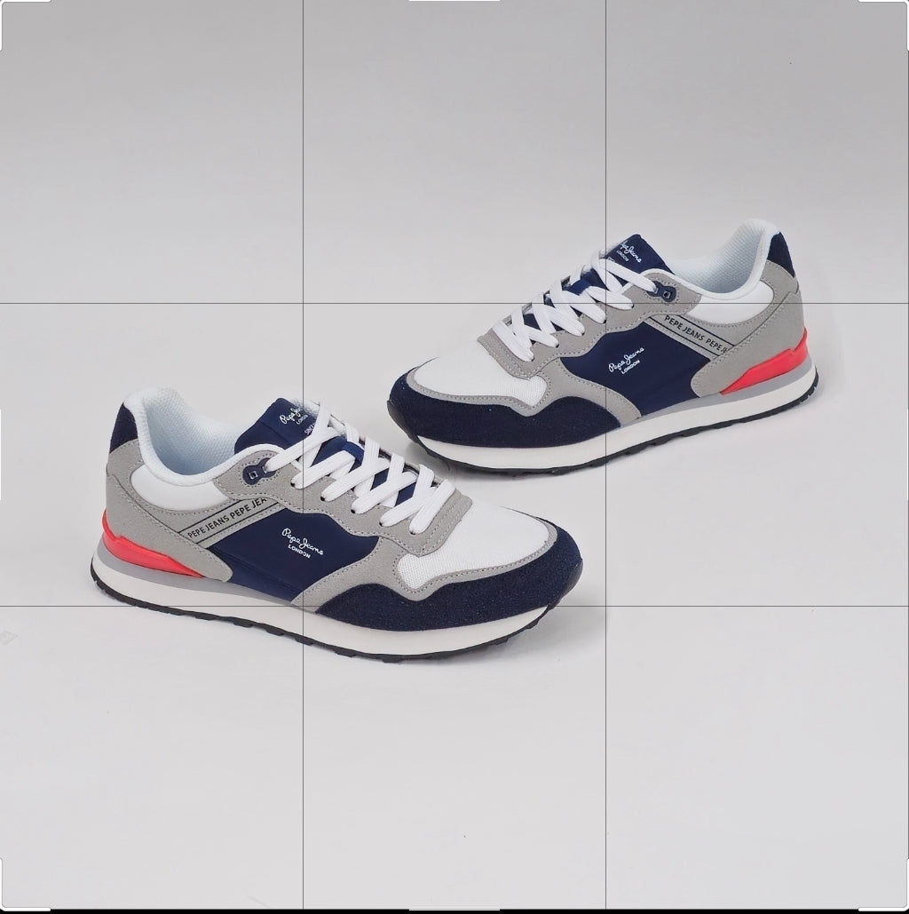 Pepe azul branco cinza ref 65 - Bold Shoes