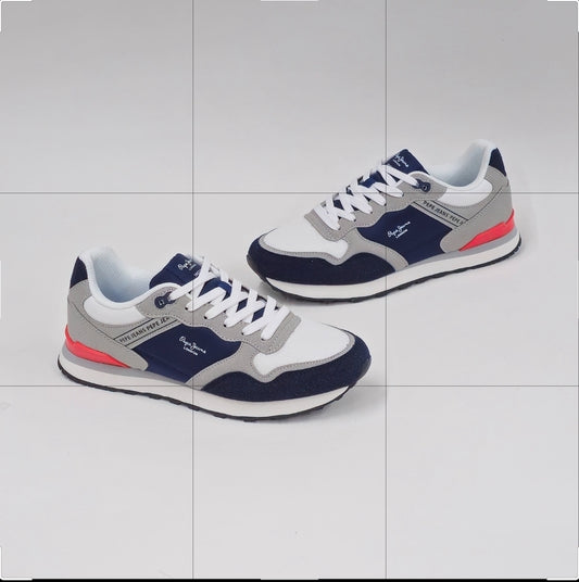 Pepe azul branco cinza ref 65 - Bold Shoes