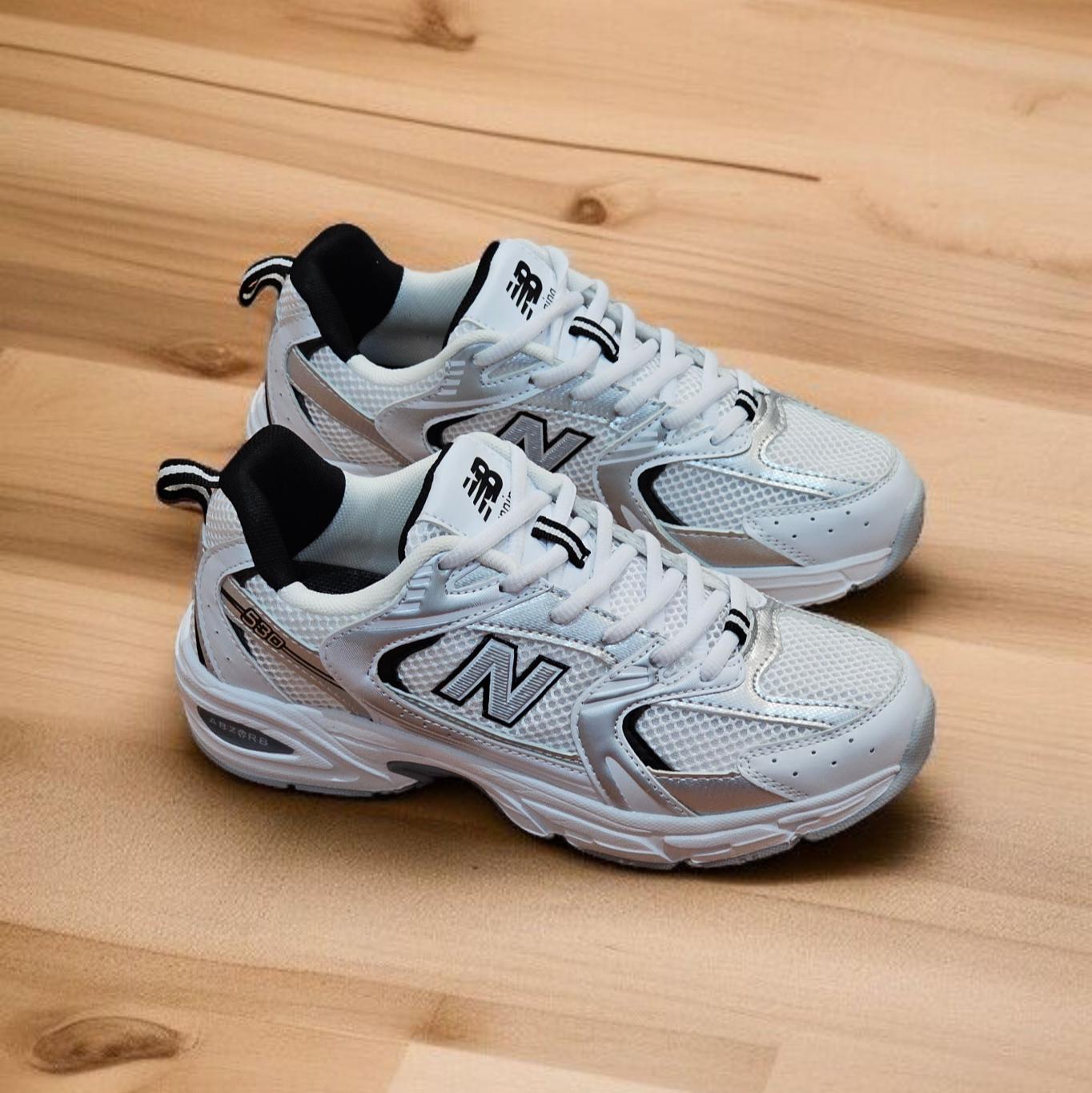 Nb white blue - Bold Shoes