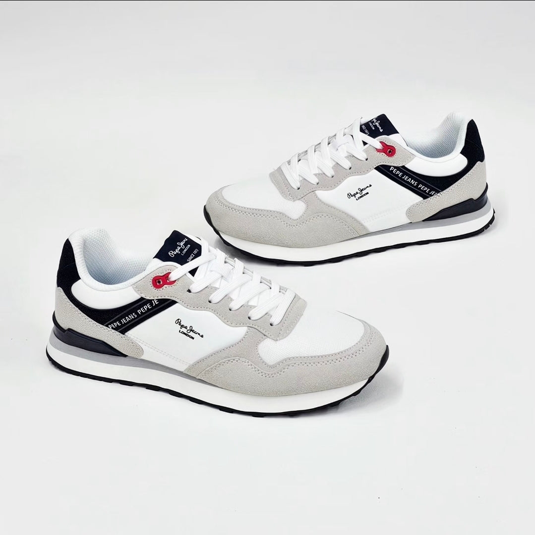 Pepe branco cinza azul ref 64 - Bold Shoes