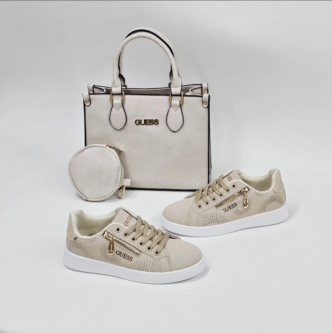 Conjunto guess bege ref 76 - Bold Shoes