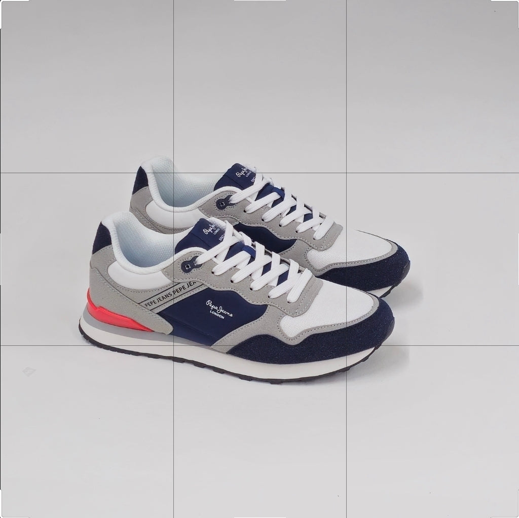 Pepe azul branco cinza ref 65 - Bold Shoes